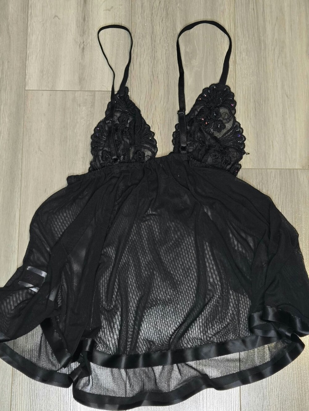 Black Lace & Mesh Women’s Camisole Top